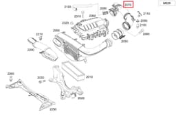 Mercedes W205 OM626 Hava Emiş Hortumu | A6260900137