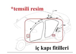 Mercedes C Serisi W203 Kapı Fitili Kadifeli