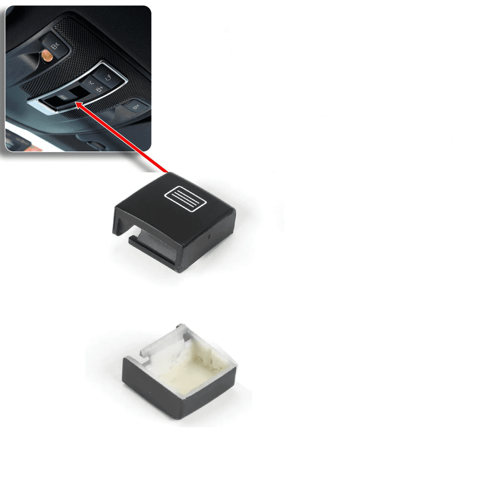 Mercedes B Serisi W246 Sunroof Düğme Plastiği