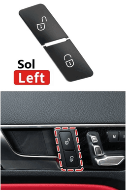 Mercedes C Serisi W204 Sol Kapı Kilit Düğmesi Plastiği