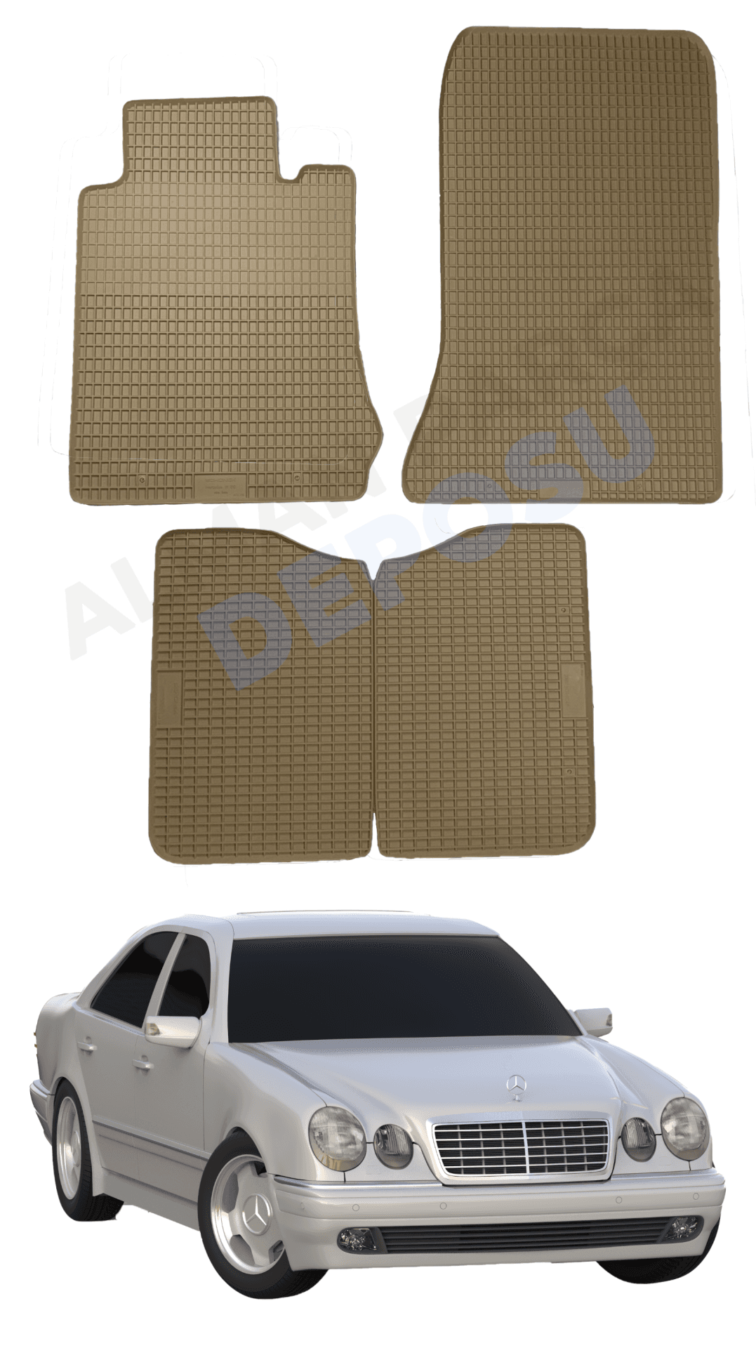 Mercedes  E Serisi W210 1996-2002 Lastik Paspas Bej Koku Yapmaz Orijinal Kesim Schönek