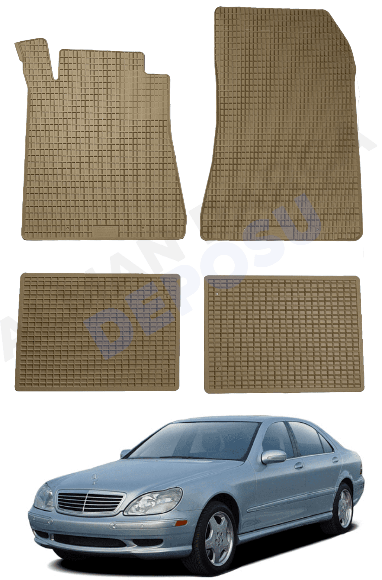 Mercedes S Serisi 1998-2005 W220 Lastik Paspas Bej Koku Yapmaz Orijinal Kesim Schönek