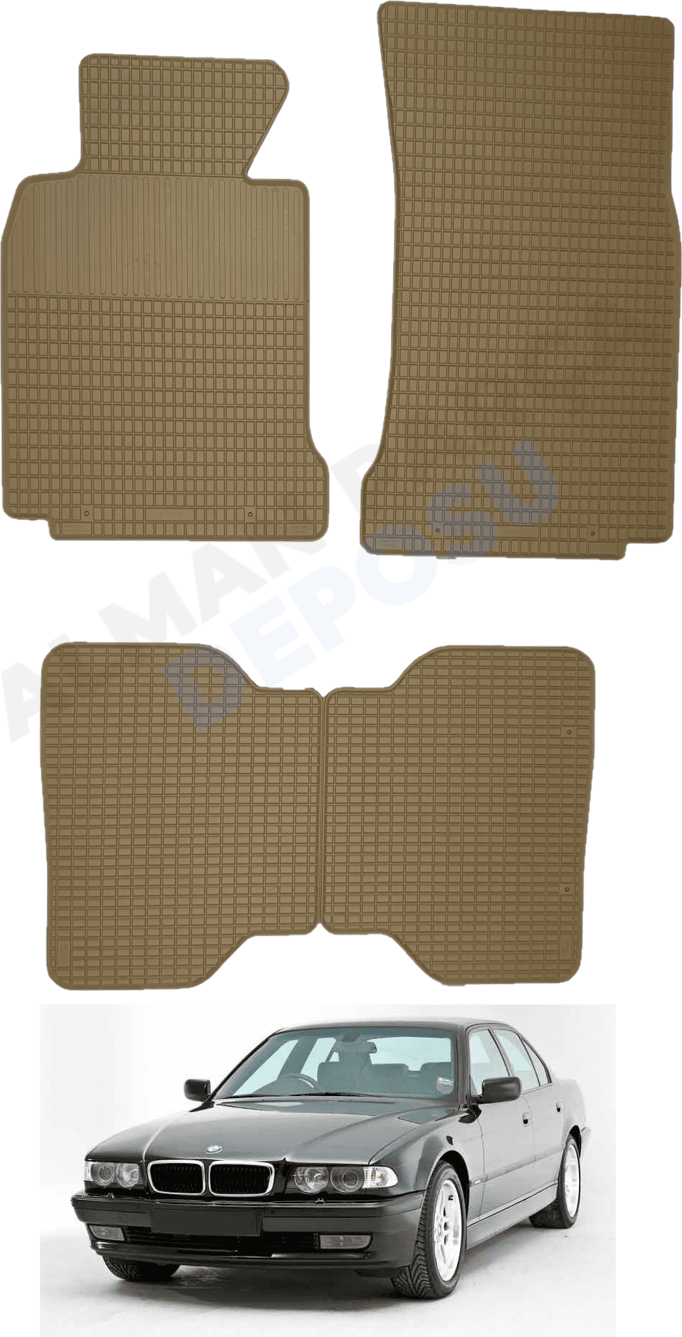 Bmw 7 Serisi 1994-2001 E38 Lastik Paspas Bej Koku Yapmaz Orijinal Kesim Schönek