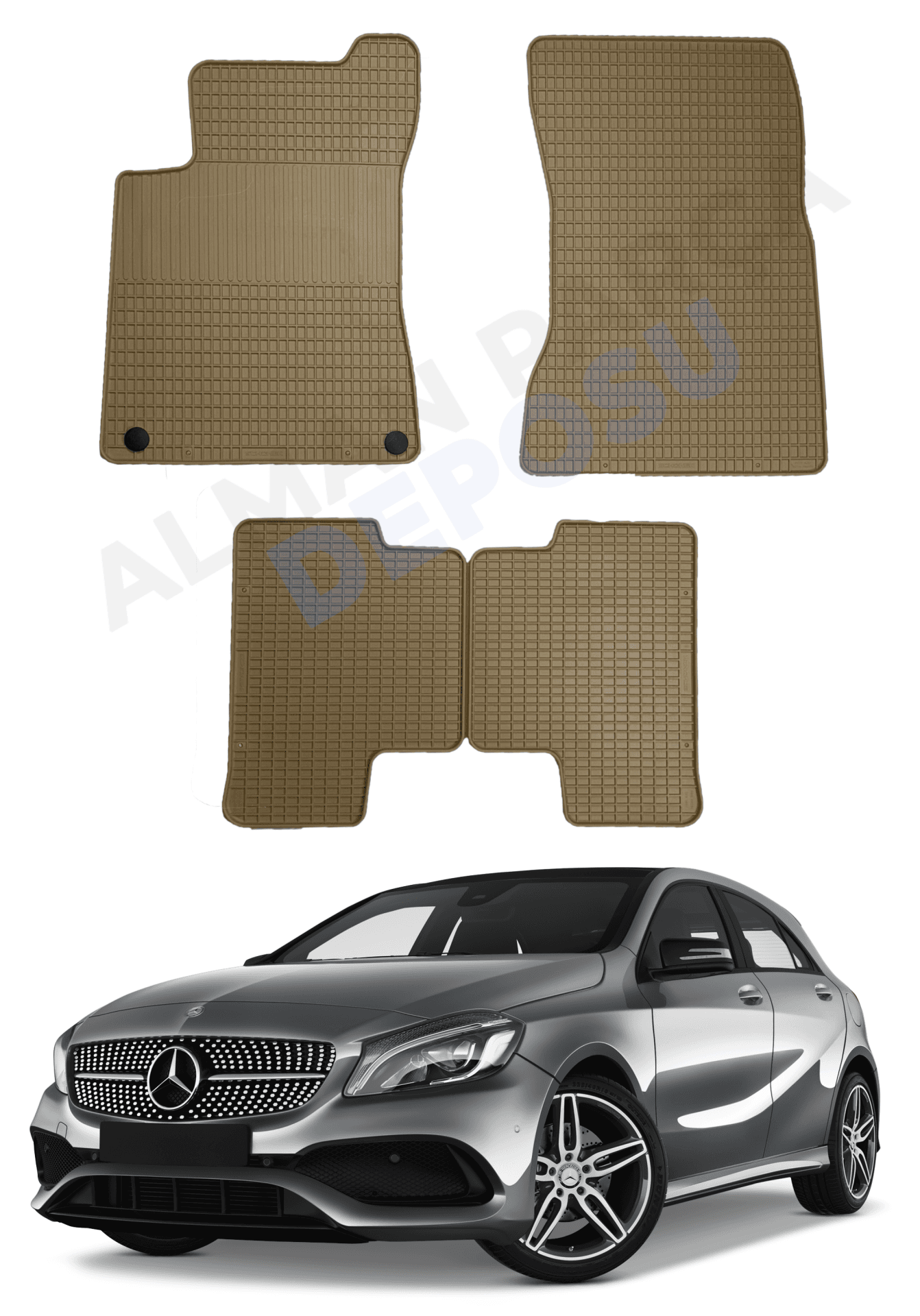 Mercedes CLA Serisi 2019- W118 Lastik Paspas Bej Koku Yapmaz Orijinal Kesim Schönek