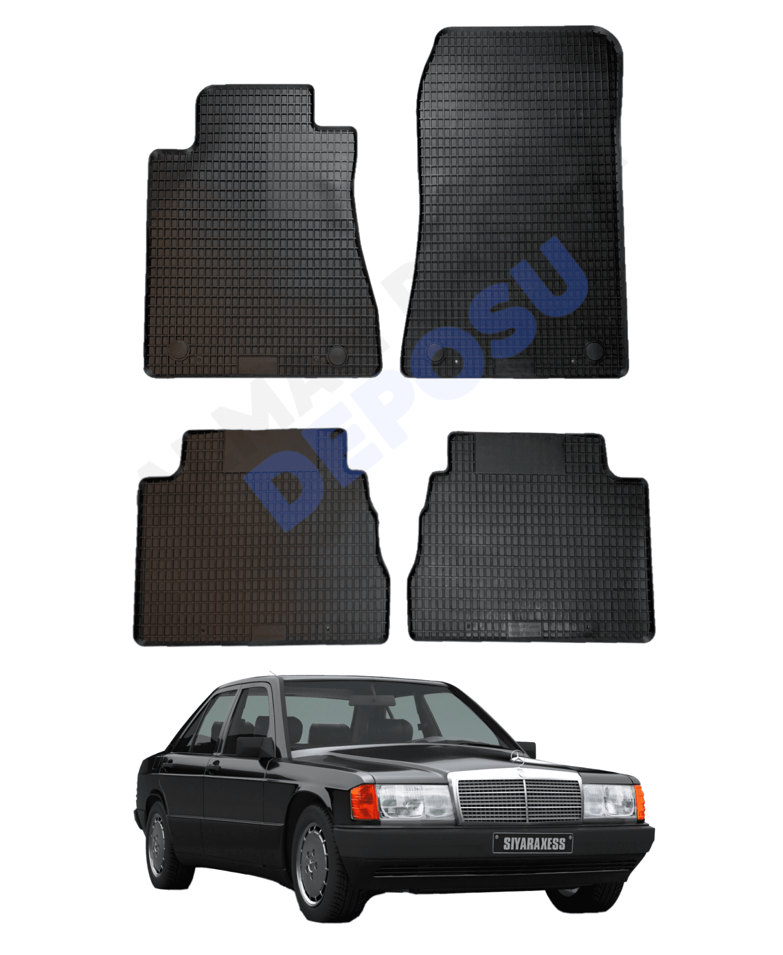 Mercedes W201 Lastik Paspas Siyah Koku Yapmaz Orijinal Kesim Schönek