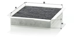 Mercedes M Serisi W163 1997-2005 ML 320 M112 Polen Filtresi | MANN CUK2338