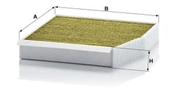 Mercedes GLA X156 GLA 180 CDI, GLA 180d OM607 Polen Filtresi | MANN FP26007/1