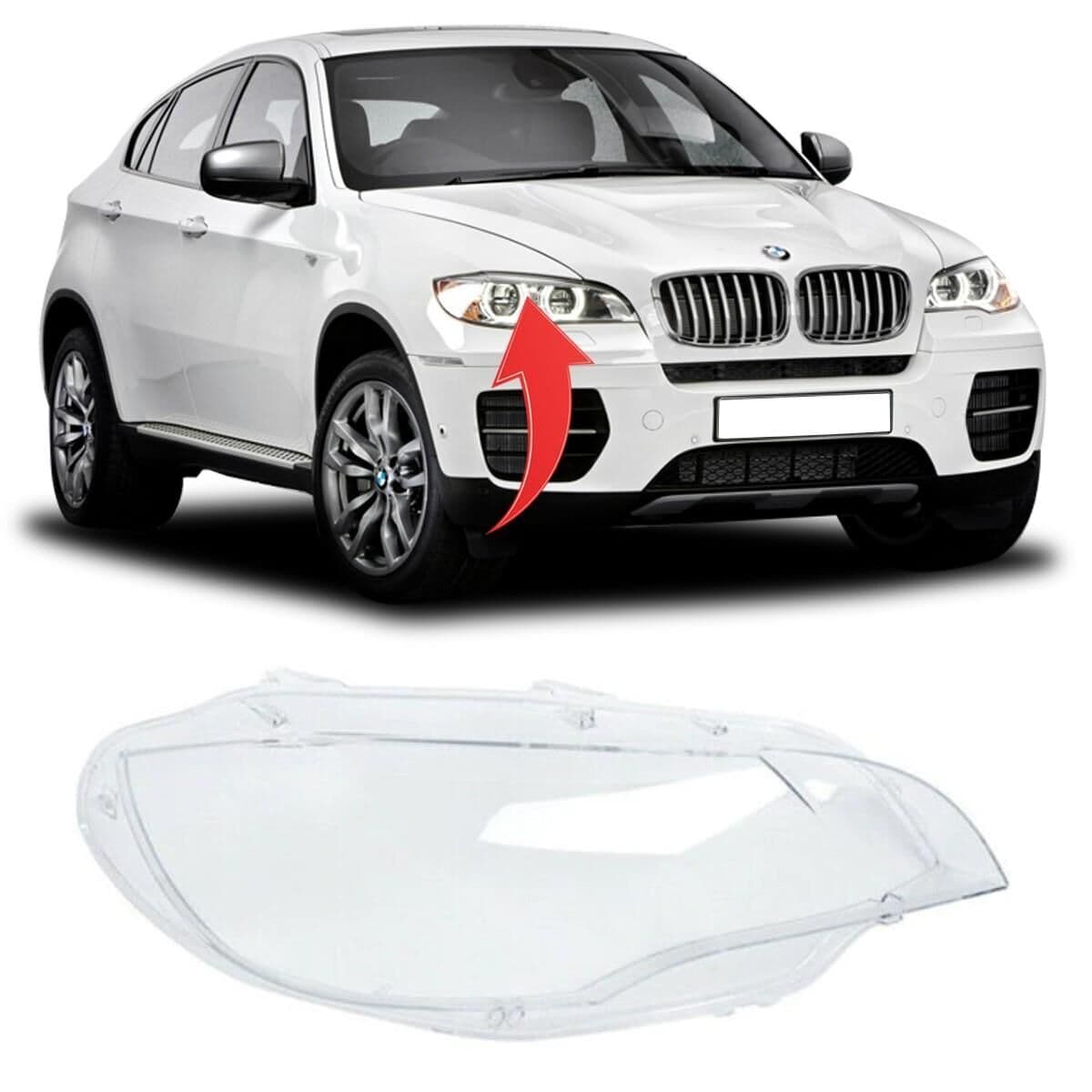 Bmw X6 Serisi E71 2007-2014 Far Camı Sağ | GKL 340861