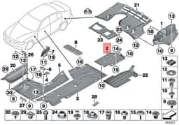 Bmw F30 Arac Altı Kaplaması Yan Sol | GKL 341902