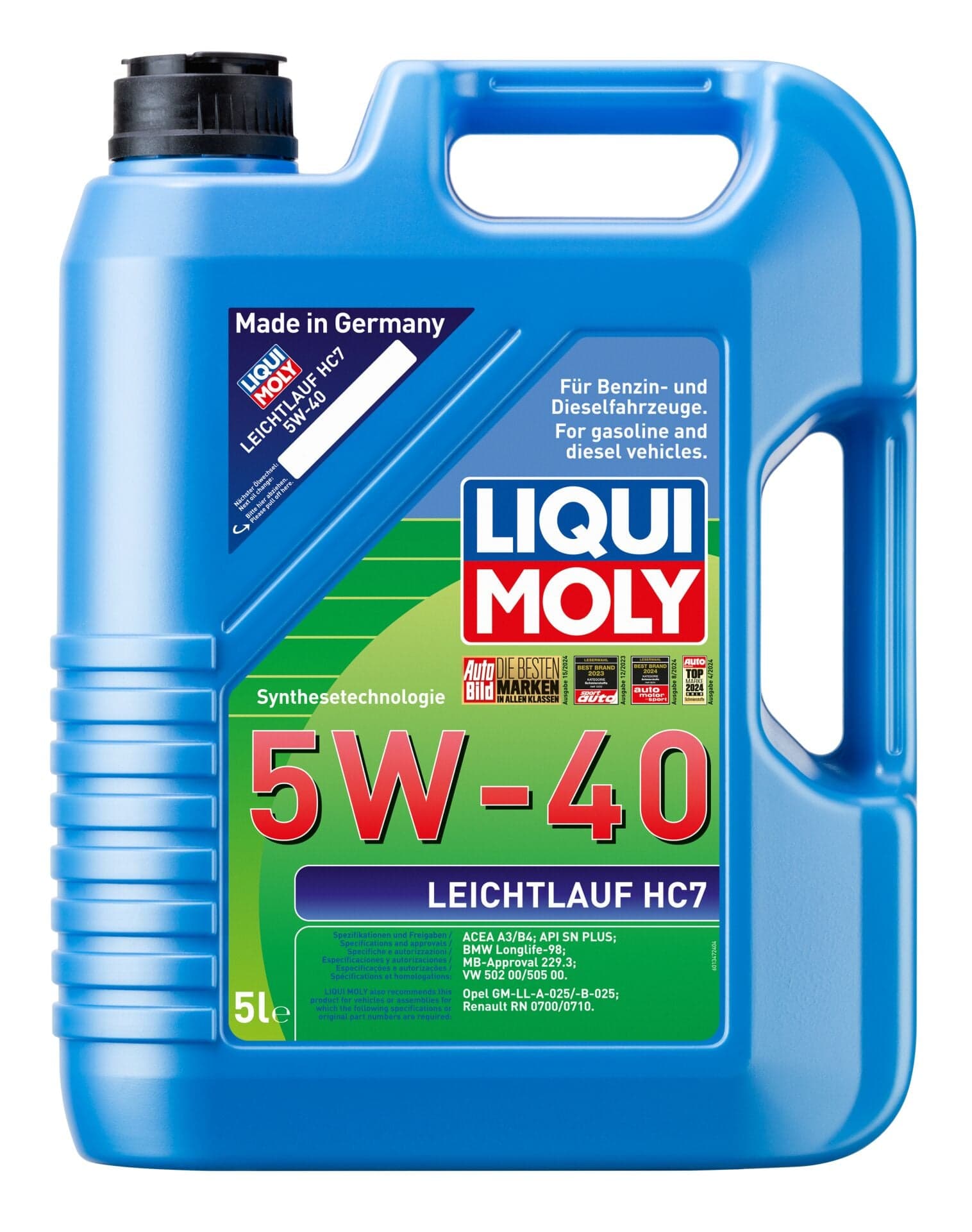 Liqui Moly Leichtlauf HC7 5W40 Motor Yağı 5 Litre | LQM-1347
