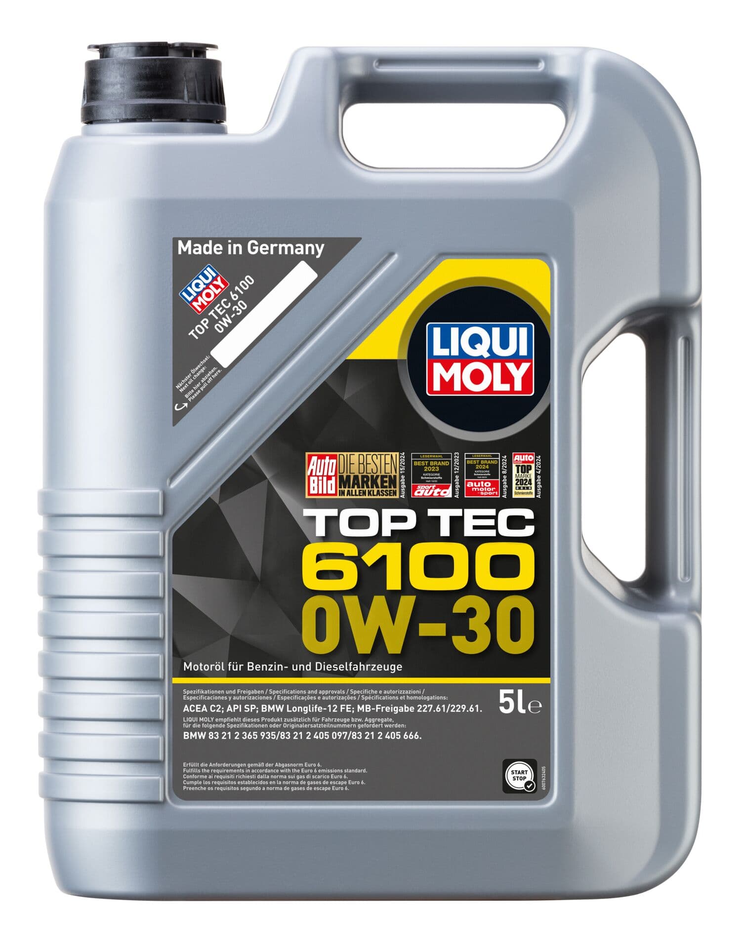 Liqui Moly Top Tec 6100 0W30 Motor Yağı 5 Litre | LQM-20779