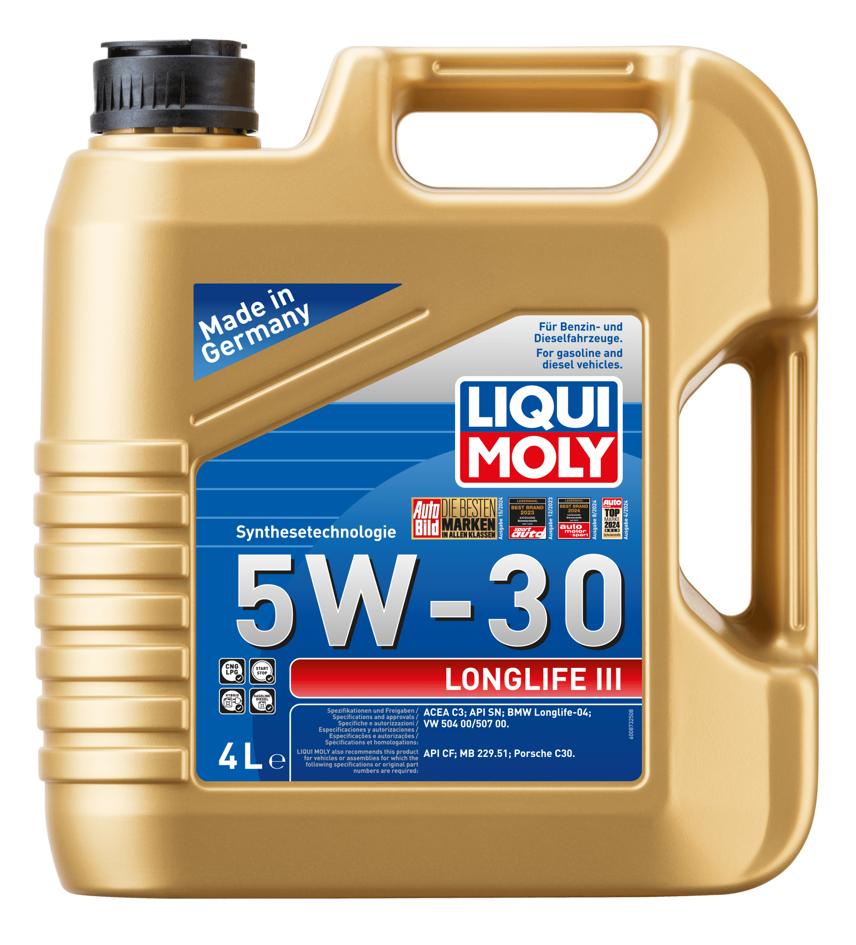 Liqui Moly Longlife III 5W-30 Volkswagen Motor Yağı  (4 Litre) | LQM-20821