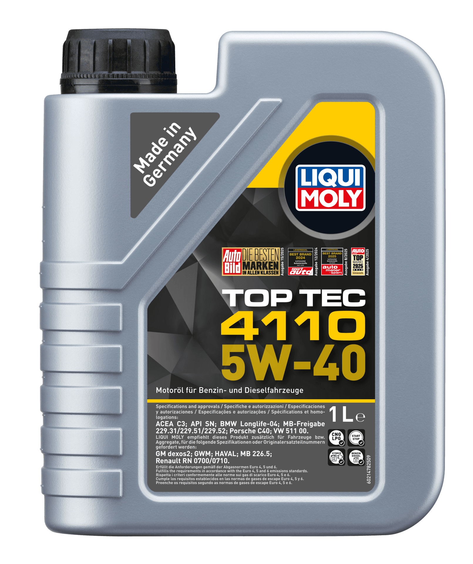 Liqui Moly TopTec 4110 5W-40 Motor Yağı (1 Litre) | LQM-21478
