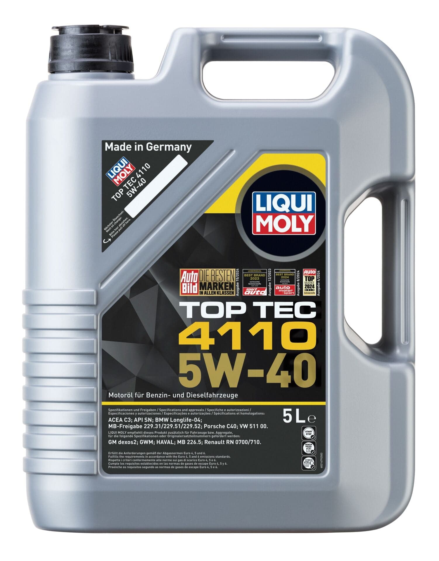 Liqui Moly TopTec 4110 5W40 Motor Yağı 5 Litre | LQM-21479