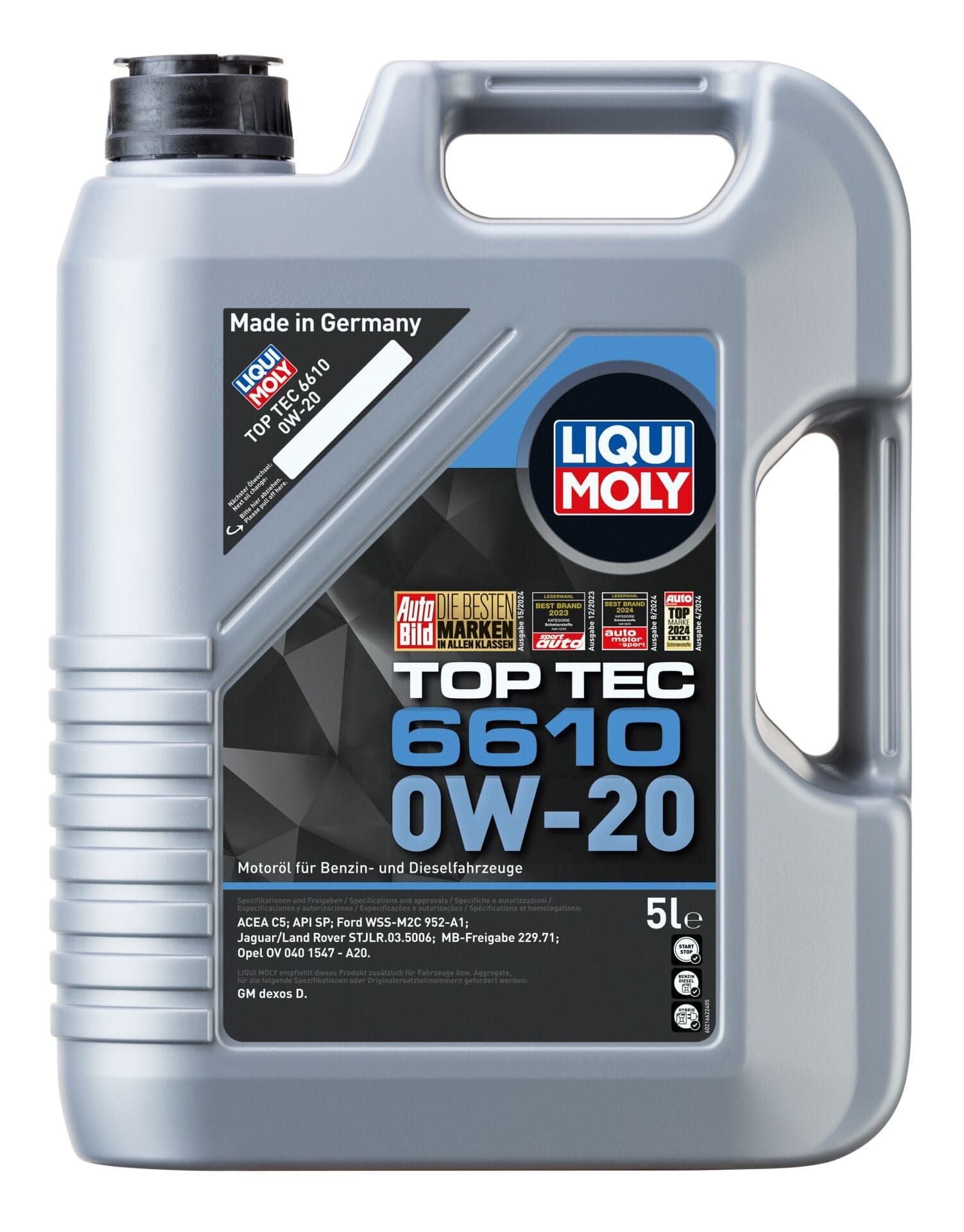 Liqui Moly Top Tec 6610 0W20 5 Litre | LQM-21662