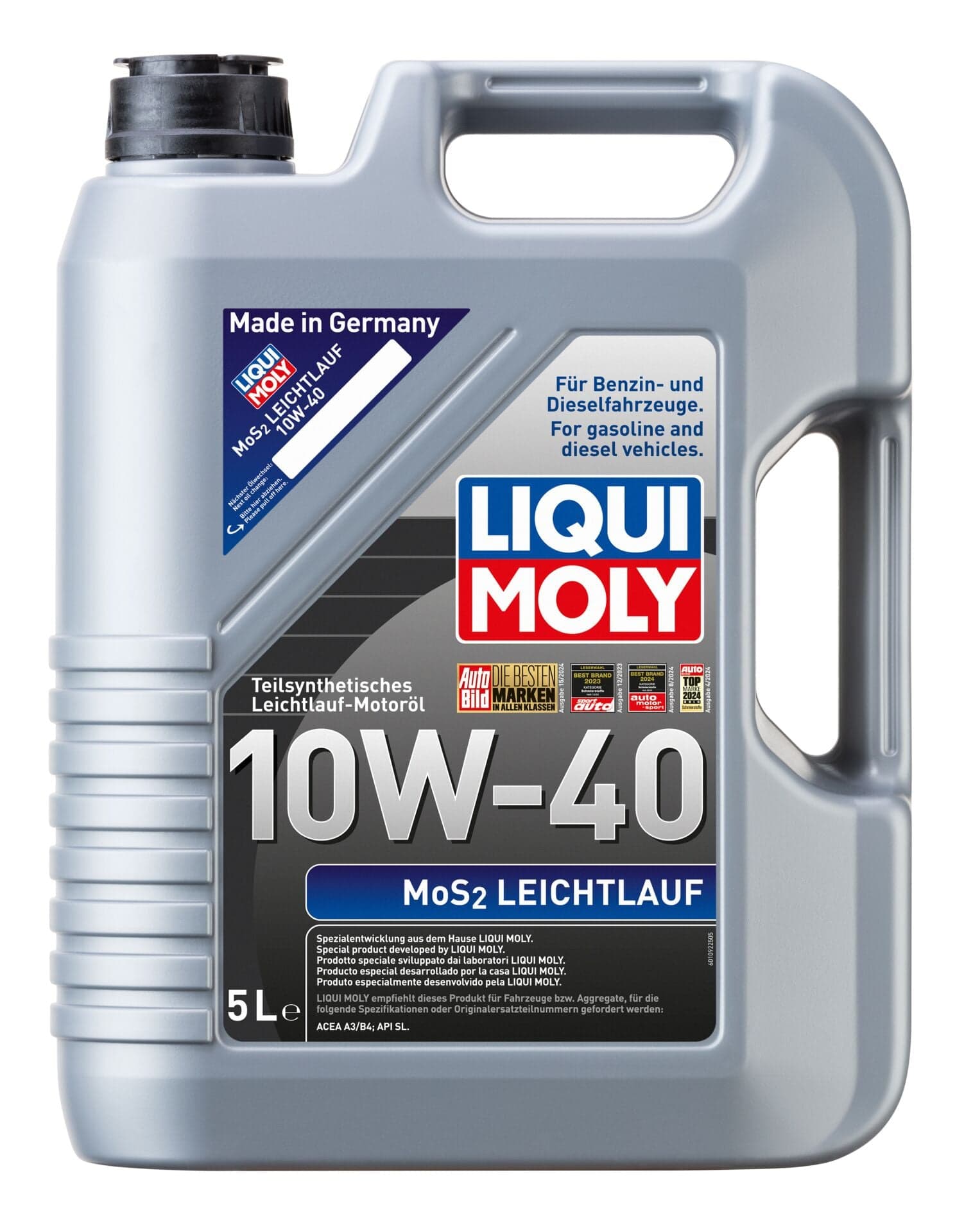 Liqui Moly Mos2 Leichtlauf 10W 40 5 Litre | LQM-2184
