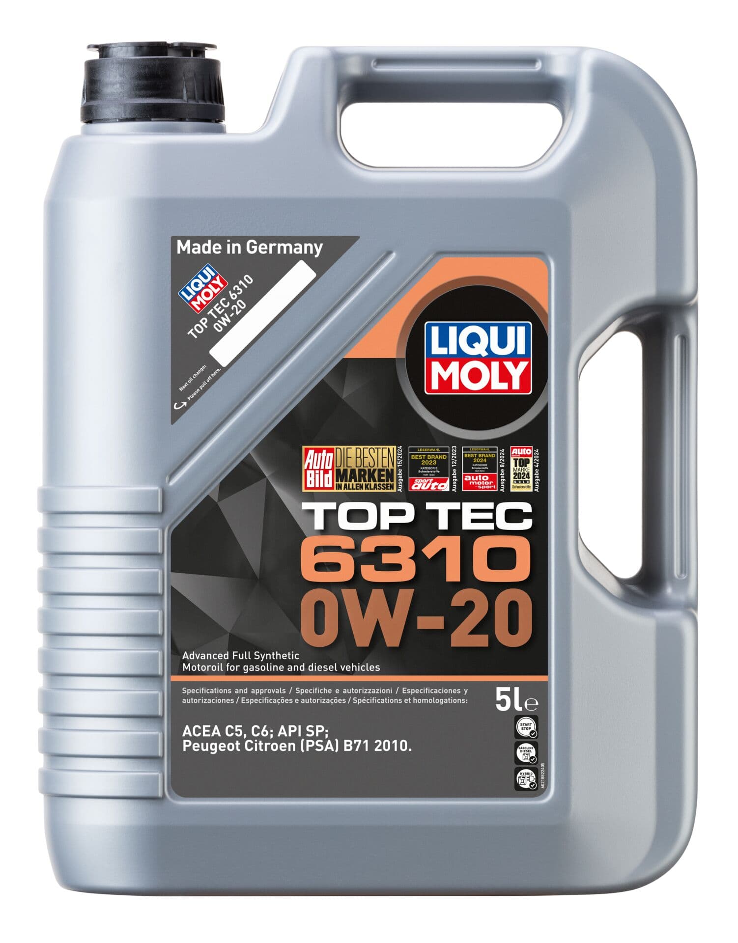 Liqui Moly Top Tec 6310 0W20 5 Litre | LQM-21882