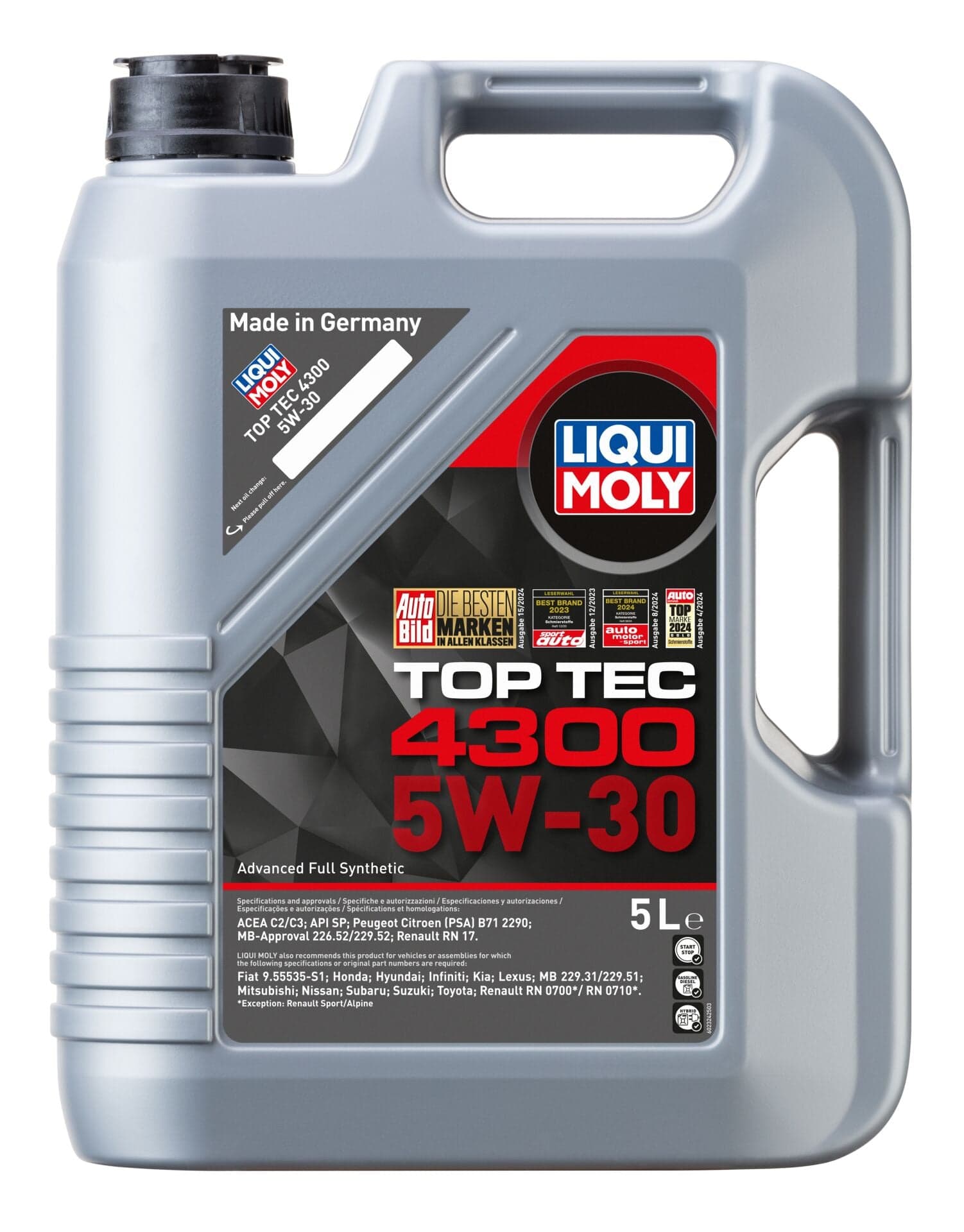 Liqui Moly Top Tec 4300 5W30 Motor Yağı 5 Litre | LQM-2324
