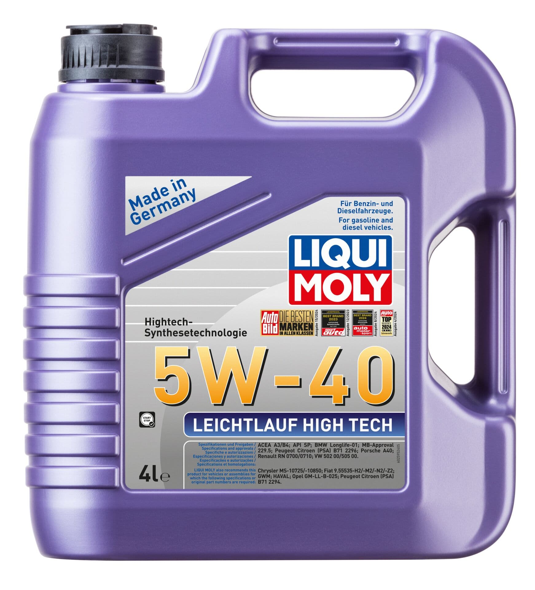 Liqui Moly Leichtiauf High Tech 5W40 4 Litre | LQM-2595