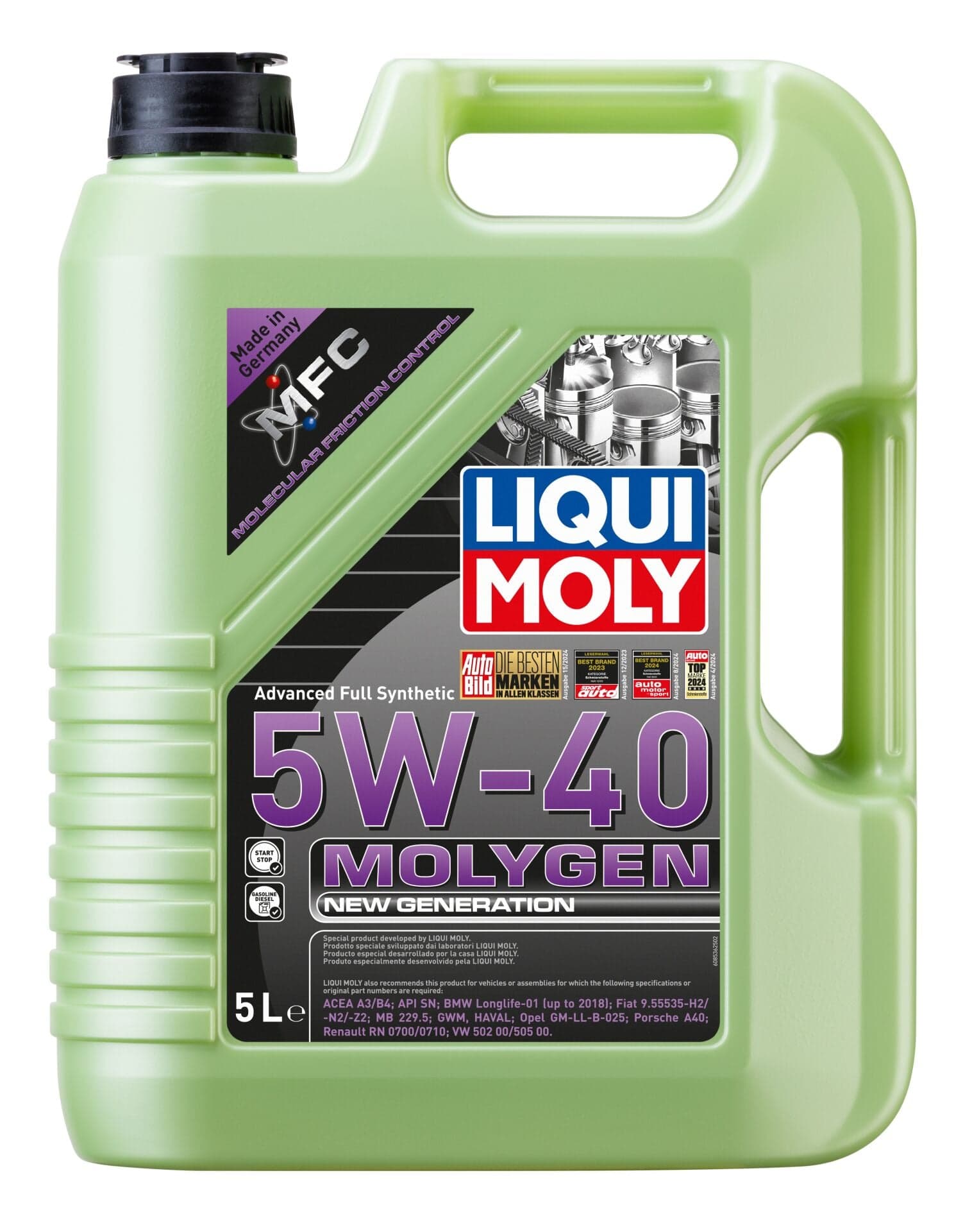 Liqui Moly Molygen New Generation 5W40 5 Litre | LQM-8536