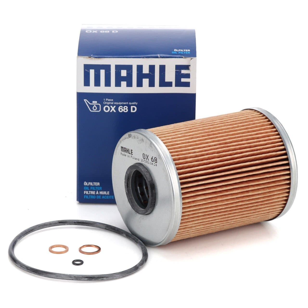BMW 3 Serisi E36 325i/is M52 Yağ Filtresi | MAHLE OX68D