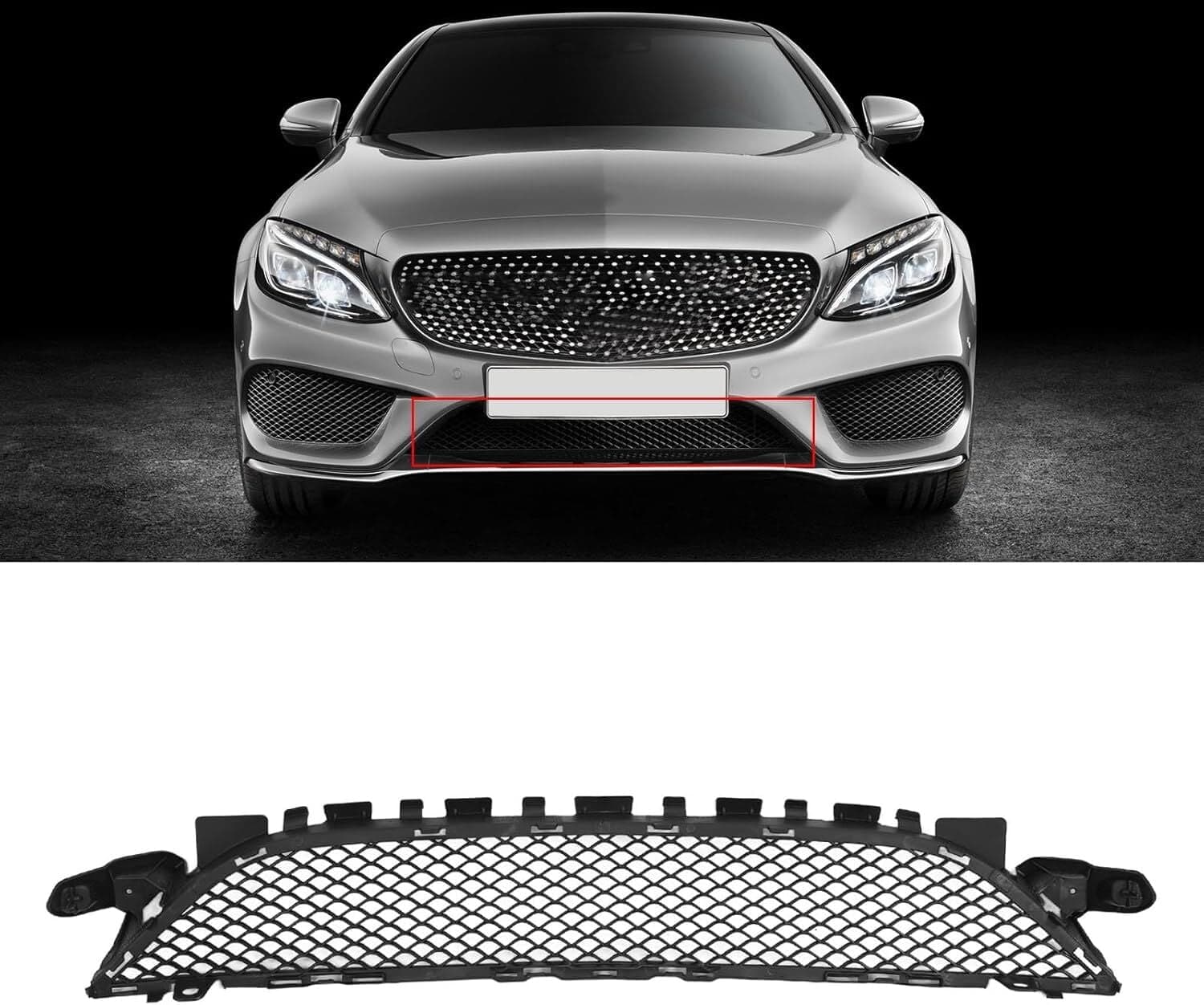 Mercedes C Serisi W205 AMG Ön Tampon Izgarası 2014-2018 | WENDER M A2058852123