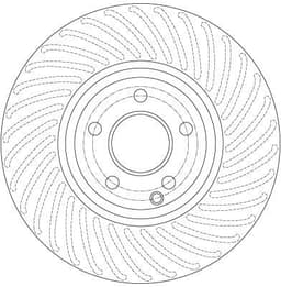 Mercedes E Serisi Coupe W207 E 250 M274 Ön Fren Diski | TRW DF6195S