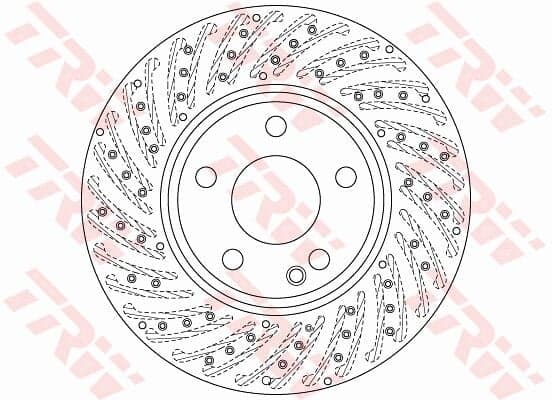 Mercedes GLA Serisi X156 GLA 180 CDI, GLA 180d OM607 Ön Fren Diski | TRW DF6262S