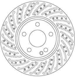 Mercedes GLA Serisi X156 GLA 180 CDI, GLA 180d OM607 Ön Fren Diski | TRW DF6262S