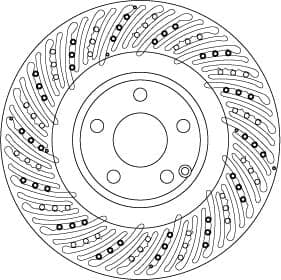 Mercedes E Serisi W212 E 350 BlueEFFICIENCY M276 Ön Fren Diski | TRW DF6674S