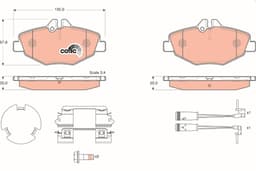 Mercedes E Serisi W211 E 280 CDI OM648 Ön Fren Balatası | TRW GDB1542