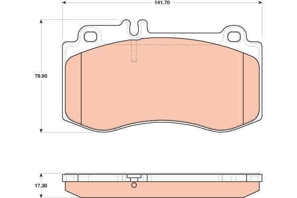 Mercedes E Serisi W212 E 350 BlueEFFICIENCY M276 Ön Fren Balatası | TRW GDB1822