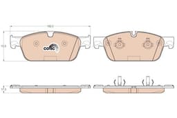 Mercedes M Serisi W166 ML 350 CDI BlueTEC OM642 Ön Fren Balatası | TRW GDB1970