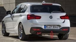 BMW 1 Serisi F20 Tampon Difüzörü Arka Soldan Çift Çıkış M Tech | ITHAL 51128060304