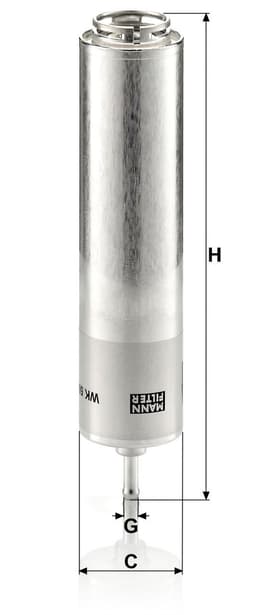 BMW 3 Serisi E90 320d M47 Yakıt Filtresi | MANN WK 5001