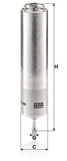 BMW 3 Serisi E90 320xd C N47 Yakıt Filtresi | MANN WK 5001