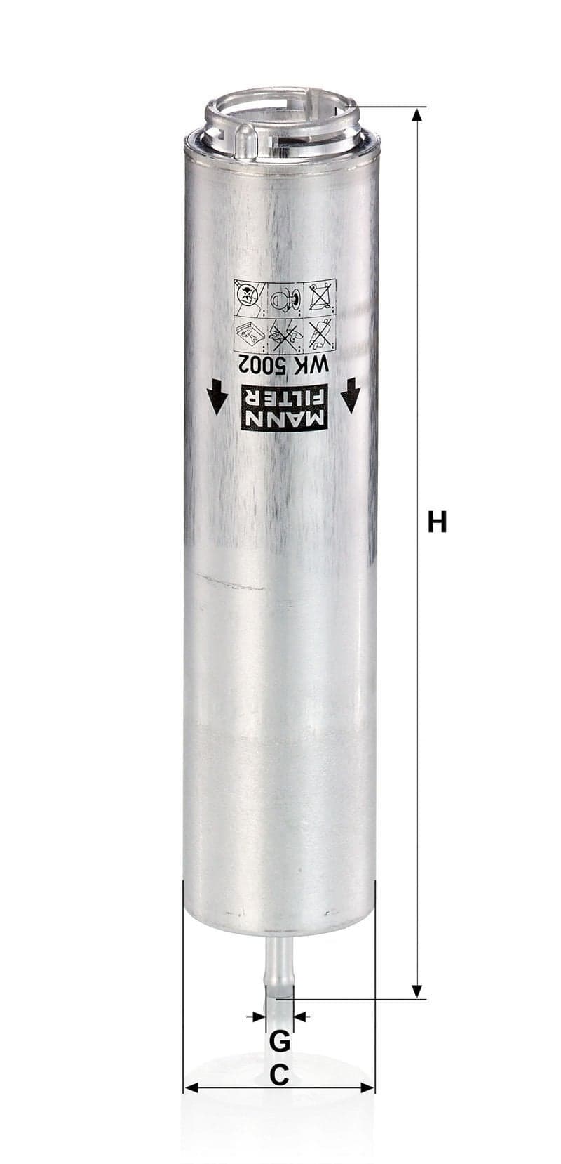 BMW 5 Serisi F10 M550d N57 Yakıt Filtresi | MANN WK 5002X