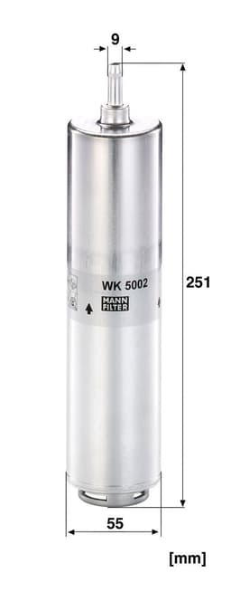 BMW 7 Serisi F01-F02-F03-F04 730 d N57 Yakıt Filtresi | MANN WK 5002