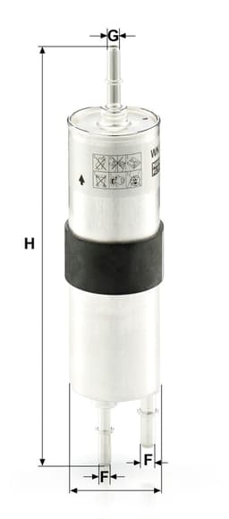 BMW 3 Serisi E90 316i N45 Yakıt Filtresi | MANN WK 515