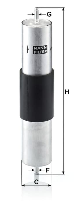 BMW 3 Serisi E36 328i M52 Yakıt Filtresi | MANN WK 516/1
