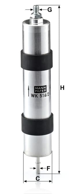 BMW 5 Serisi E39 M5 4.9 S62 Yakıt Filtresi | MANN WK 516/2