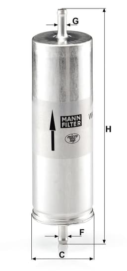 BMW 3 Serisi E36 M3 3.0 Cabrio S50 Yakıt Filtresi | MANN WK 516