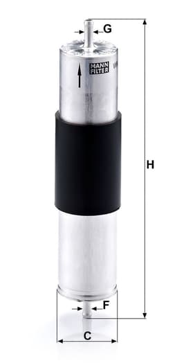 BMW X5 E53 3.0 d M57 Yakıt Filtresi | MANN WK 521/3