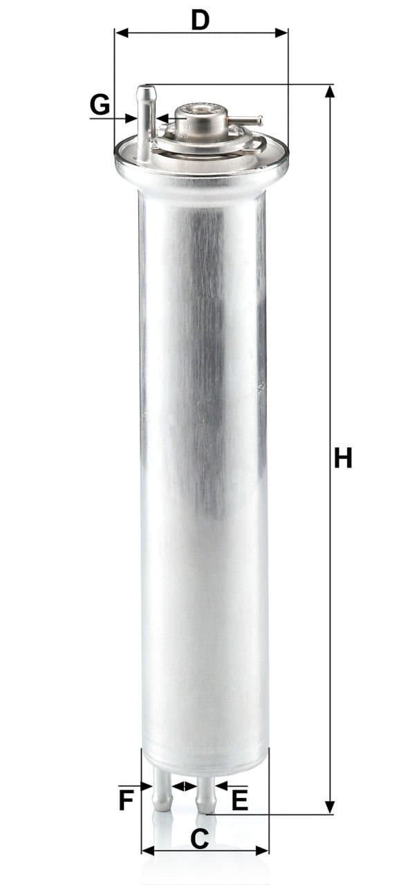 BMW 7 Serisi E65-E66 745i N62 Yakıt Filtresi | MANN WK 532/2