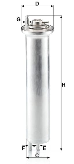 BMW 7 Serisi E65-E66 750i N62 Yakıt Filtresi | MANN WK 532/2