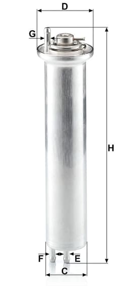 BMW 5 Serisi E39 530i M54 Yakıt Filtresi | MANN WK 532