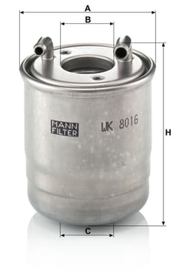 Mercedes E Serisi W212 E 250 CDI BE / BlueTEC OM651 Yakıt Filtresi | MANN WK8016X