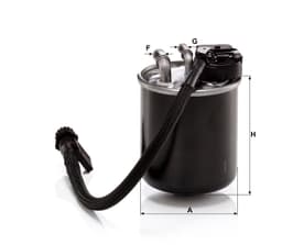 Mercedes GLK X204 GLK 250 CDI BE/BlueTEC OM651 Yakıt Filtresi | MANN WK820/18